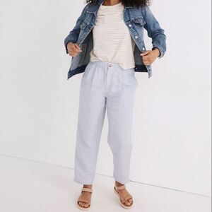 Madewell Linen-Blend Track Trousers Size M